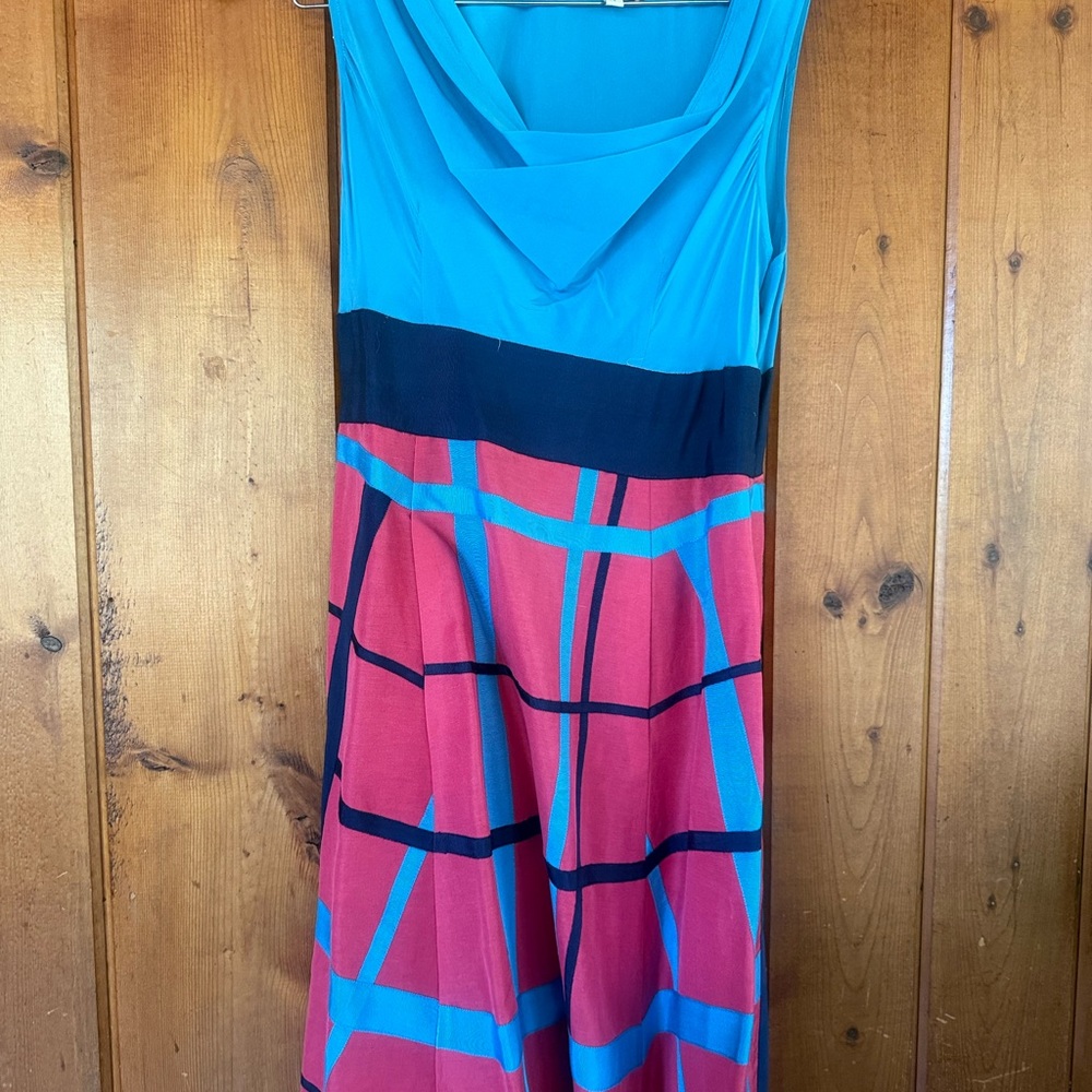 Frock by Tracy Reese Blue and Salmon Dress